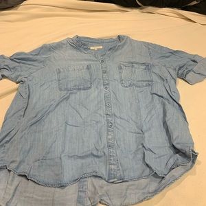 Side, stitch, brand new denim, long sleeve size 2X